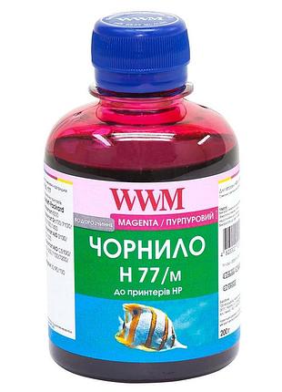 Чернила wwm для hp no177/85 200г magenta водорастворимые (h77/m)
