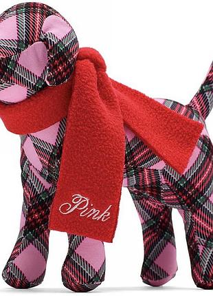 Колекційна іграшка собака pink victoria secret mini dog plaid