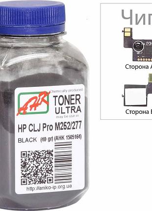Тонер + чип анк для hp clj pro m252/m277 бутль 45г black (1505174)