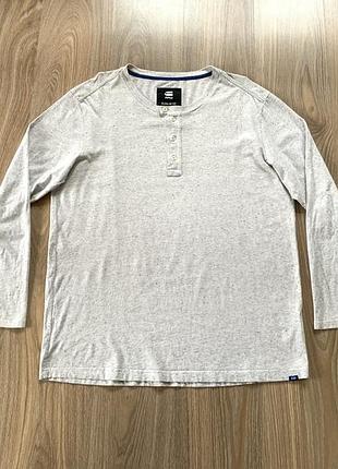 Мужской хлопковый лонгслив кофта g-star raw regular fit