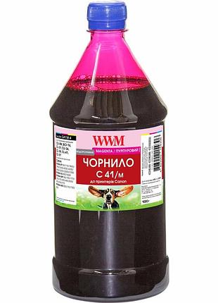 Чорнило wwm для canon cl-41c/cl-51c/cli-8m 1000г magenta водорозчинне (c41/m-4)