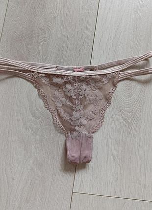 Трусики ажурные стринги кружевные бикини кружные танга hunkemoller m м 10 38 46