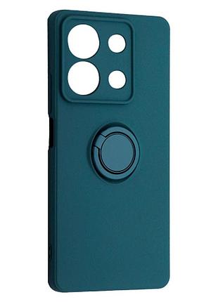 Чохол fiji holder ring для poco x6 5g бампер з кільцем підставкою blue