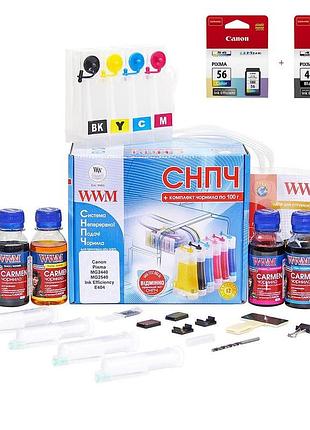 Снпч wwm для canon pixma e3140/e484 + pg46/cl56 (is.0130set)