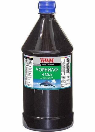 Чернила wwm для hp no21/121/122 1000г black водорастворимые (h30/b-4)