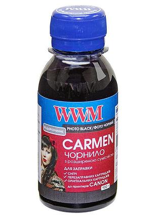 Чернила wwm carmen для canon 100г photo black водорастворимые (cu/pb-2)