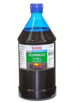 Чорнило wwm для hp №10/11/82 1000г cyan водорозчинне (h12/c-4)