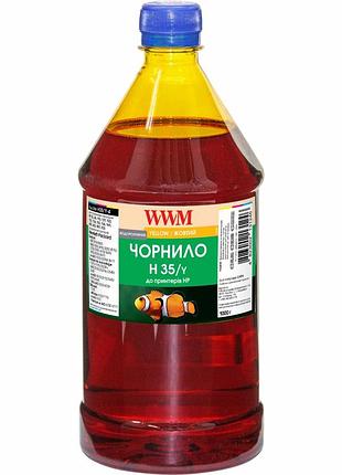 Чорнило wwm для hp №22/134/121 1000г yellow водорозчинне (h35/y-4) для снпч