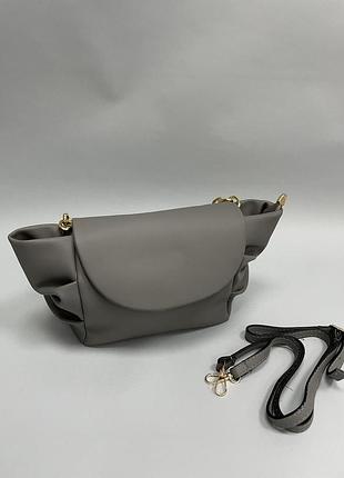 (171 112) сумка brand-x 0505*60 женск. серый б/р