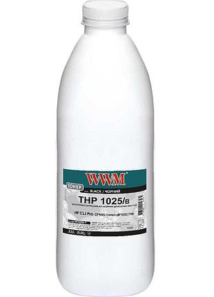 Тонер wwm для hp clj cp1025/canon lbp 5050/7100 бутль 1000г black (hp1025b-1)