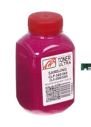 Тонер + чип анк для samsung clp-360/365/clx-3300 бюль 40г 1000 вт. magenta (1505415)