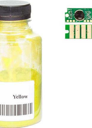 Тонер + чип анк для xerox phaser 6510/6515 бутль 80г yellow (72263006)
