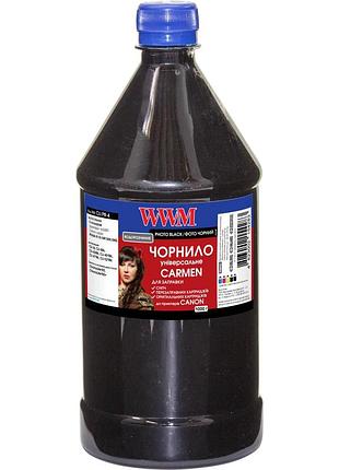 Чорнило wwm carmen для canon 1000г photo black водорозчинне (cu/pb-4)