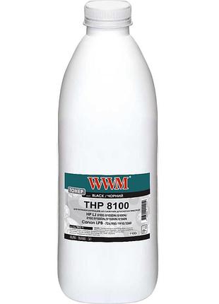 Тонер wwm для hp lj 8100 бутль 1100г black (tb52-1)