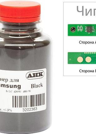 Тонер + чип анк для samsung sl-c430 бутль 40г black (3202630)