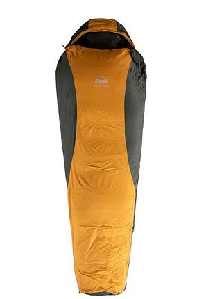 Спальный мешок tramp windy light кокон правый yellow/grey 220/80-55 utrs-055