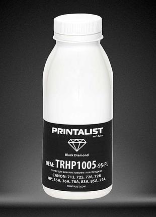 Тонер printalist для hp lj p1005/1006/1505 бутль 95г black (trhp1005-95-pl)