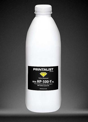 Тонер printalist для hp clj универсальный бутль 500г yellow (hp-500-y-pl)