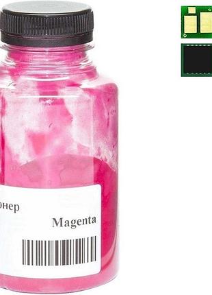 Тонер + чип анк для hp clj pro m454dn/479dw, hp 415a бутыль 60г magenta (50000267)