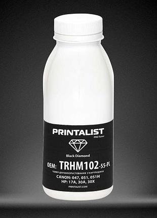Тонер printalist для hp lj pro m102a/102w/130a бутль 55г black (trhm102-55-pl)