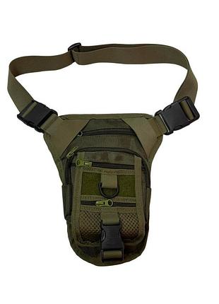 (187 757) сумка brand-x 07-3000*41 кобура unisex темно/зеленый б/р