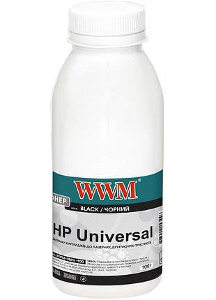 Тонер wwm для hp lj универсальный бутль 100г black (wwm-univ-100)