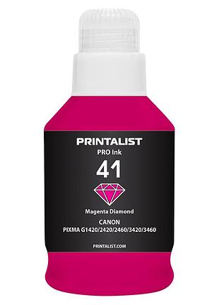 Чернила printalist gi-41 для canon pixma g2420/3420 190г magenta водорастворимые (pl41m)