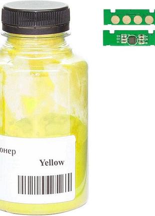 Тонер + чип анк для hp clj 150/178/179 бутыль 25г yellow (50000247)