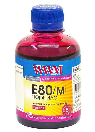 Чернила wwm для epson l800 200г magenta водорастворимые (e80/m) светостойкие