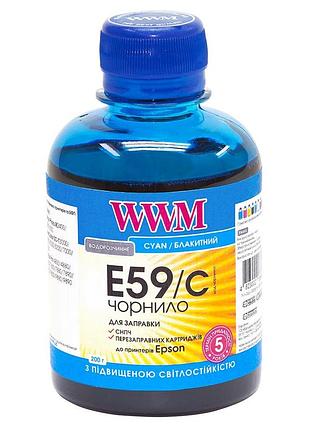 Чернила wwm для epson stylus pro 7700/9700/9890 200г cyan водорастворимые (e59/c) светостойкие