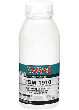 Тонер wwm для samsung ml-1910 бутль 80г black (tb122-2)