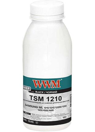 Тонер wwm для samsung ml-1210/1220/1250, xerox wc-3215 бутль 100г black (tb57-1)