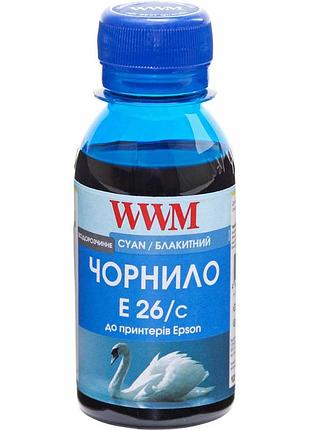 Чорнило wwm для epson expression premium xp-600/xp-605/xp-700 100г cyan водорозчинне (e26/c-2)