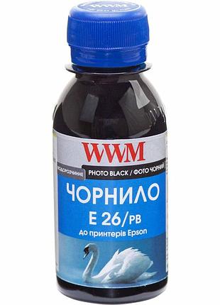 Чорнило wwm для epson expression premium xp-600/xp-605/xp-700 100г photo black водорозчинне (e26/pb-2)