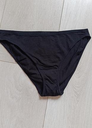 Базовые черные трусики коттоновые трусы h&amp;m s c 8 36 44