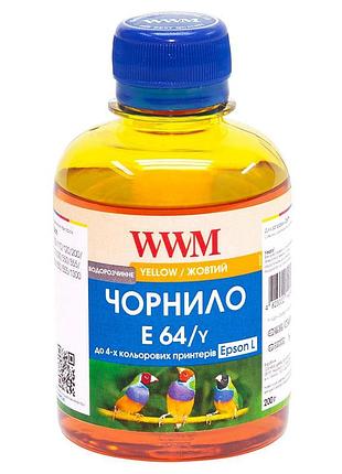 Чернила wwm для epson l110/l210/l355 200г yellow водорастворимые (e64/y)