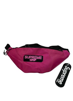 (186 219) сумка supreme 07-2000*37 на пояс жіночий рожевий б/р