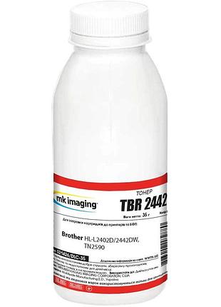 Тонер mitsubishi для brother hl-l2402d/2442dw, tn2590 бутль 35г black (021426/dlc-35)