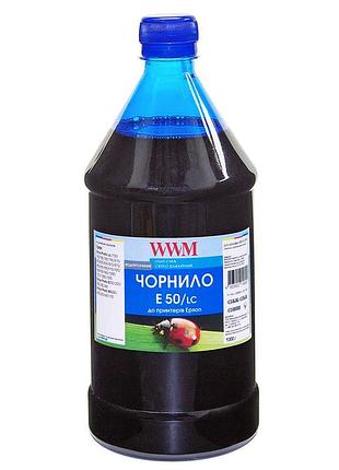 Чернила wwm для epson stylus photo r200/r340/rx620 1000г light cyan водорастворимые (e50/lc-4)