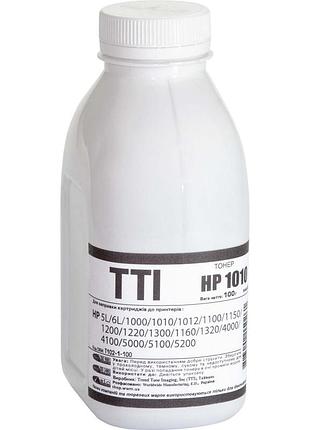Тонер tti для hp lj 1010/1200/p2015 бутль 100г black (t102-1-100)