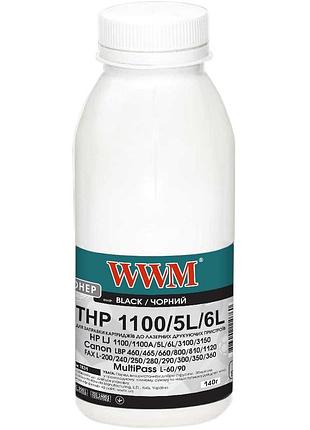 Тонер wwm для hp lj 1100/5l/6l бутль 140г black (tb31)