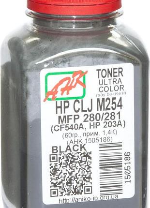 Тонер анк для hp clj m254/mfp280/281 бутыль 60г black (1505186)