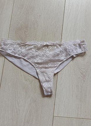 Белые ажурные трусики кружевные бикини кружные танга бесшовные intimissimi s c 8 36 44
