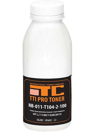 Тонер tti pro для hp lj 1160/1320/2015 бутыль 100г black (nb-011-t104-2-100)