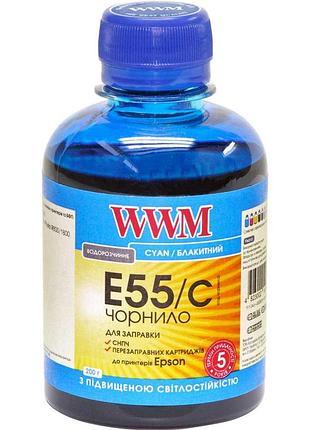 Чернила wwm для epson stylus photo r800/r1800 200г cyan водорастворимые (e55/c)