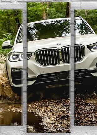 Модульна картина на полотні з 5-ти частин "bmw"
