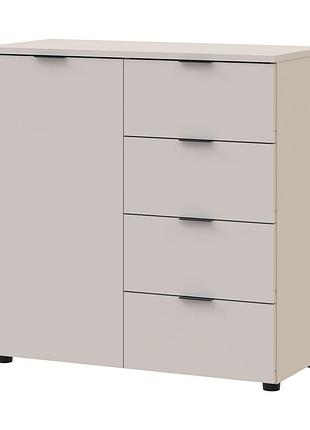 Комод в гостиную doros рон 1 80х38х81 см кашемир (drs-011452)