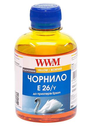 Чорнило wwm для epson expression premium xp-600/xp-605/xp-700 200г yellow водорозчинне (e26/y)