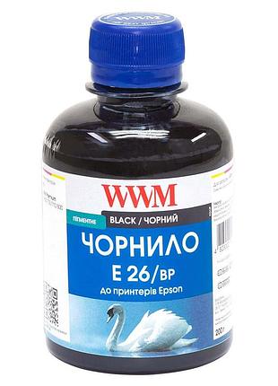 Чорнило wwm для epson expression premium xp-600/xp-605/xp-700 200г black пігментне (e26/bp)