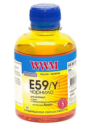 Чернила wwm для epson stylus pro 7700/9700/9890 200г yellow водорастворимые (e59/y) светостойкие
